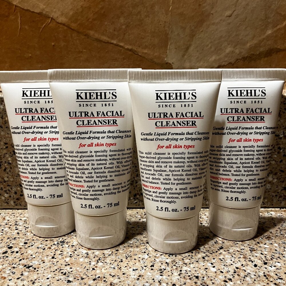 Kiehl's  4 Ultra Facial Cleansers!! Brand New!